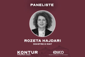 Read more about the article Rozeta Hajdari, Ministre e MINT paneliste në KonTur 2023